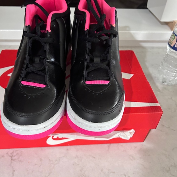 Nike Air Jordan Flight 45 High IP Black Pink GS Grade School  Black and pink Jordans Flight size 7y